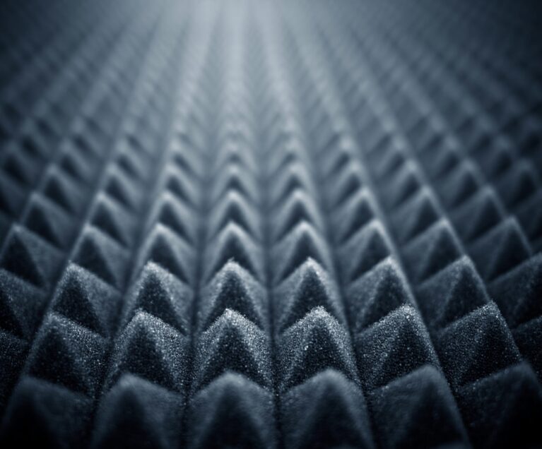 Acoustic Foam Concept Photo Background. Audio Foam.